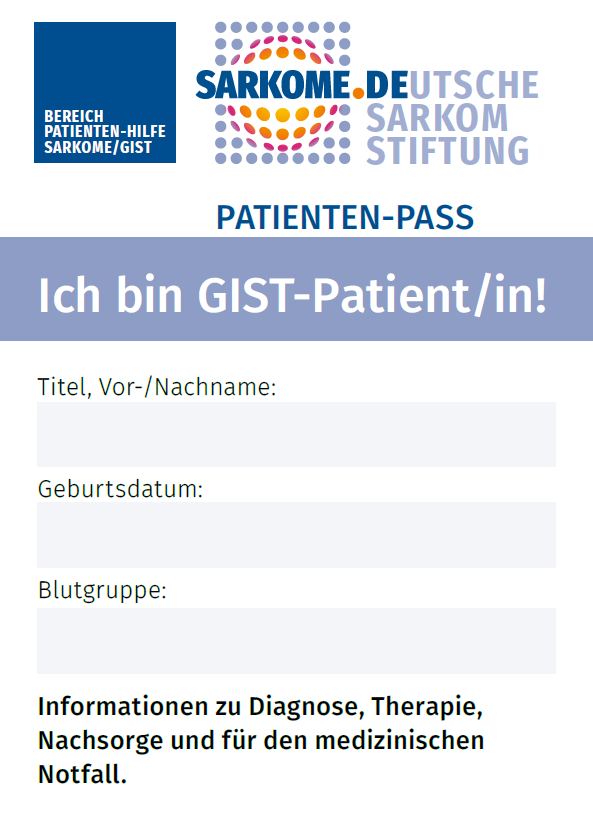 Cover GIST Patientenpass
