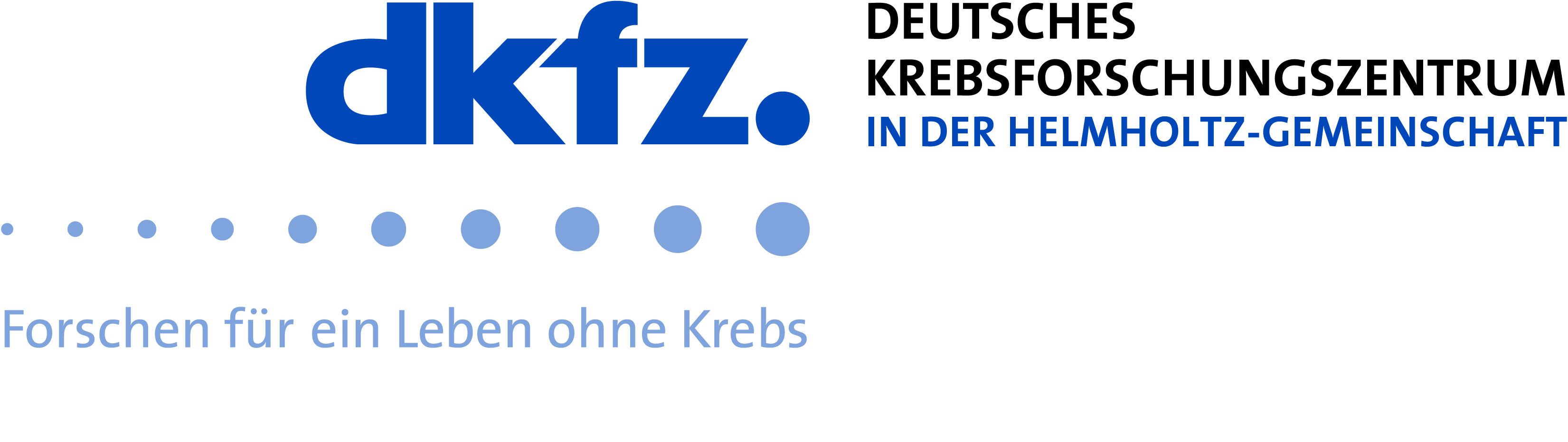 DKFZ Logo Forschen de Black Blue sRGB