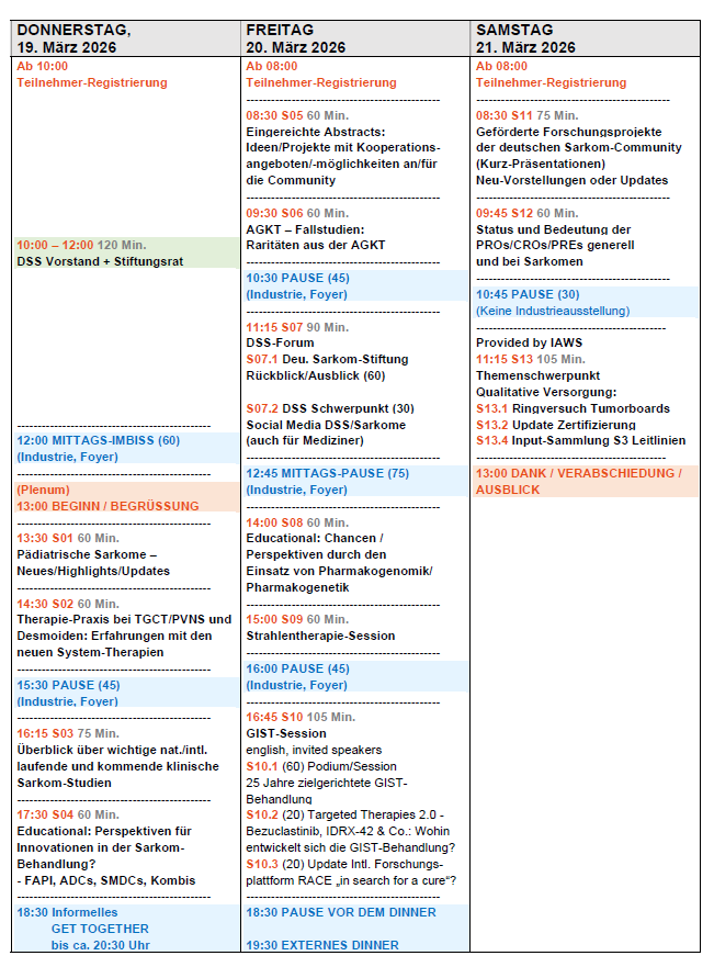 Screenshot SK26 vorlufiges Programm