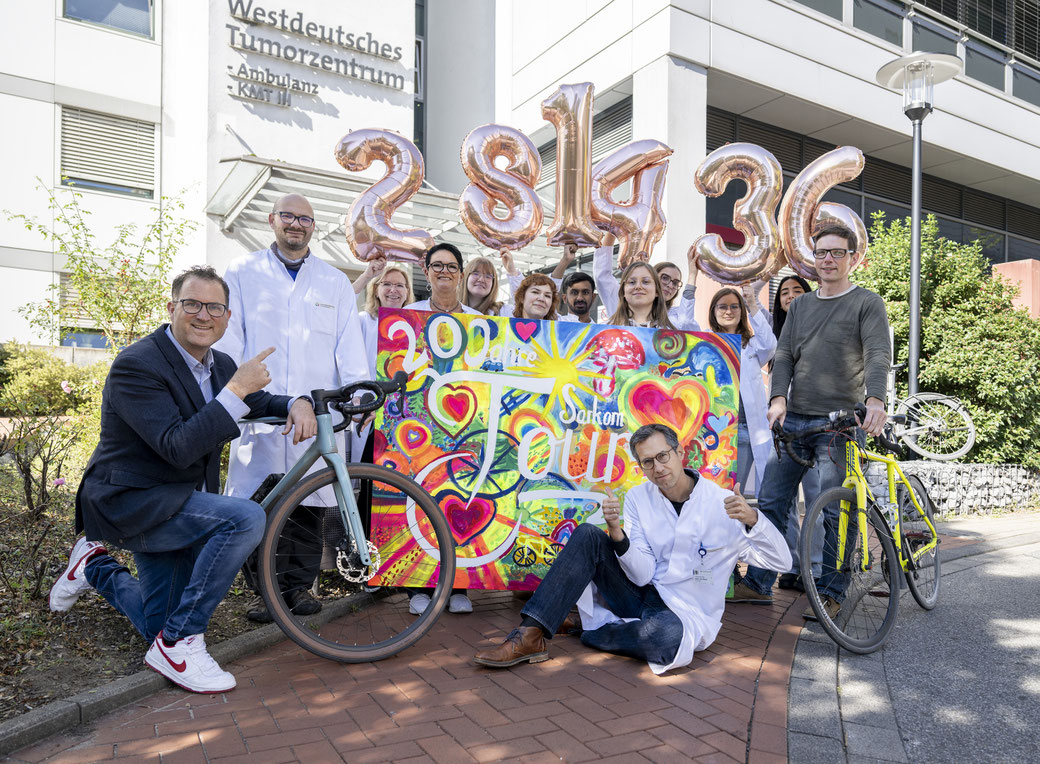 Team und Spendensumme