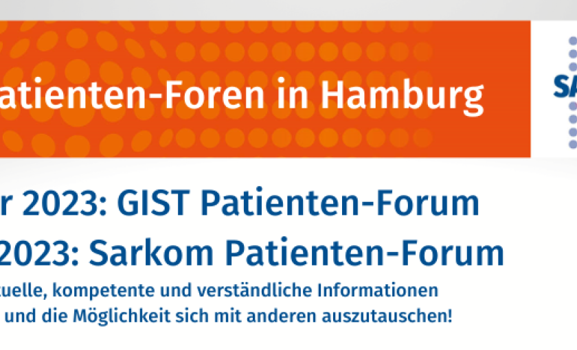 Ankündigung: Regionale GIST/Sarkom Patienten-Tage 2023