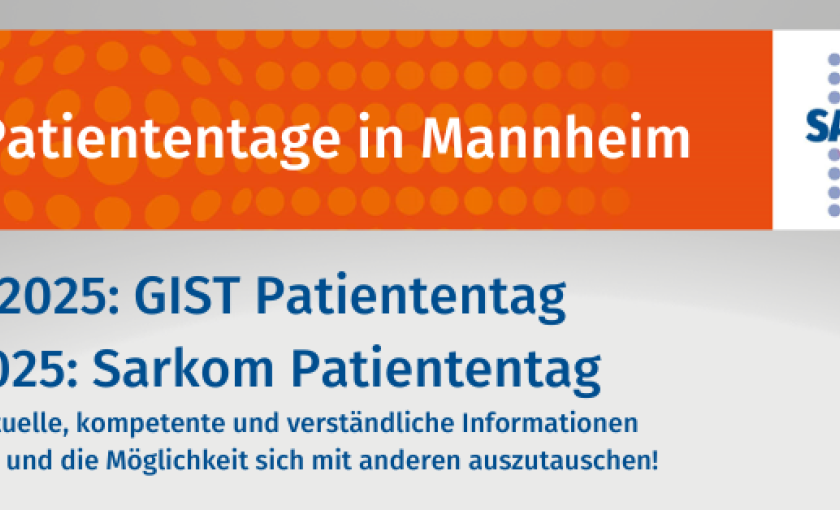 Regionale Patiententage GIST und Sarkome in Mannheim: 10./11. Juli 2025